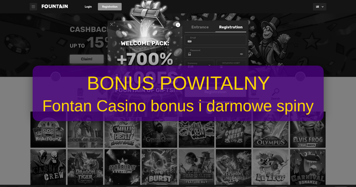 Fontan Casino bonus – oficjalne informacje o kodach i ofertach